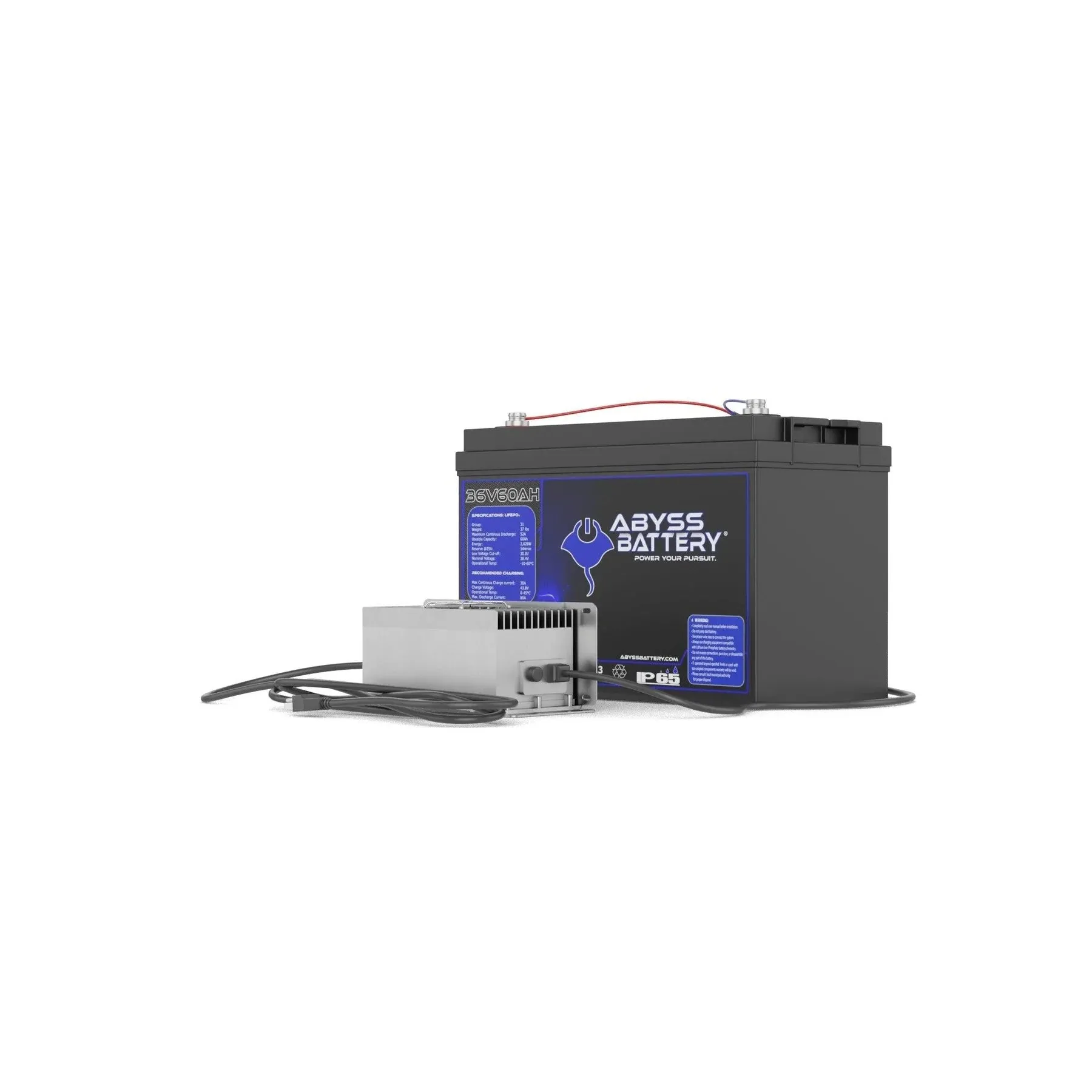 Abyss® 36V 60Ah Trolling Motor Lithium Battery Kit