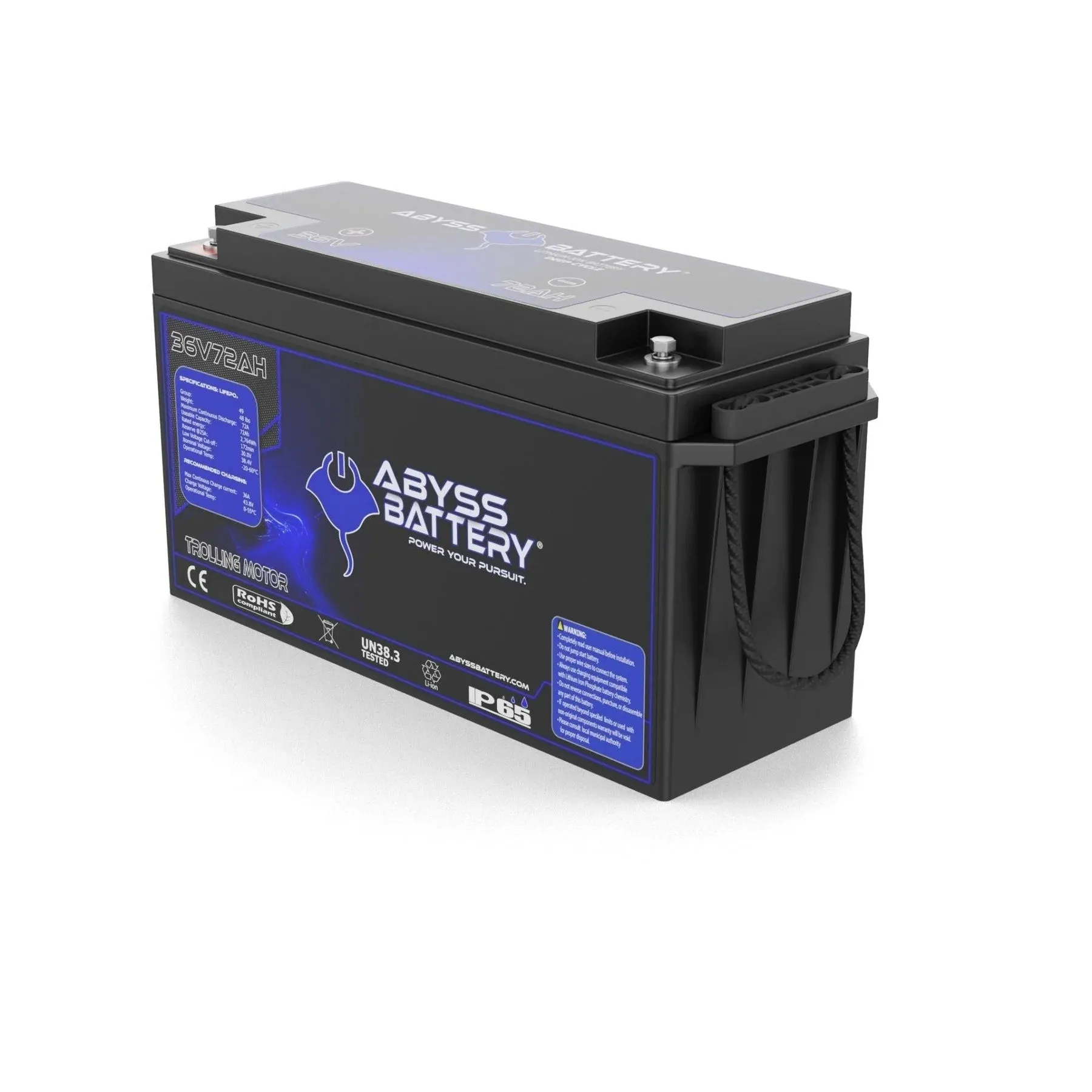 Abyss® 36V 72Ah Lithium Trolling Motor Battery