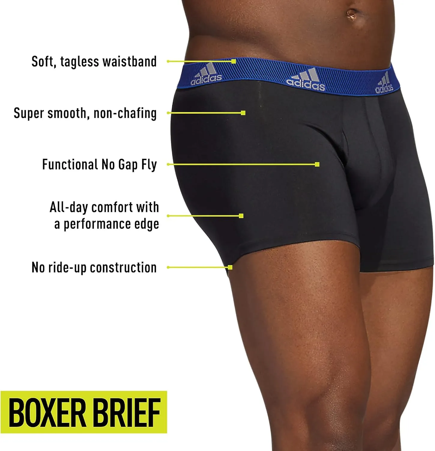 adidas mens Performance Trunk Underwear (3-pack) Discontinued
