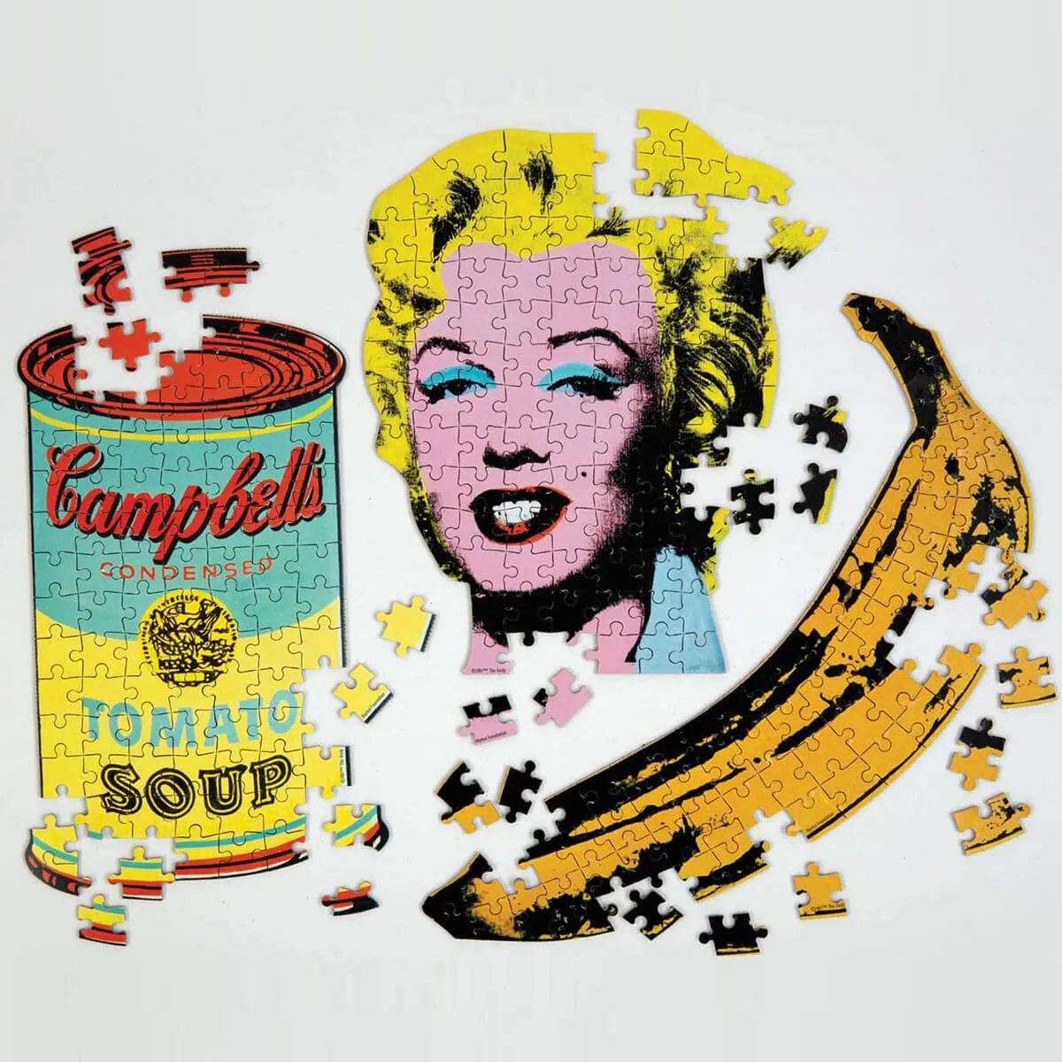 Andy Warhol Banana Mini Shaped Puzzle by Mudpuppy