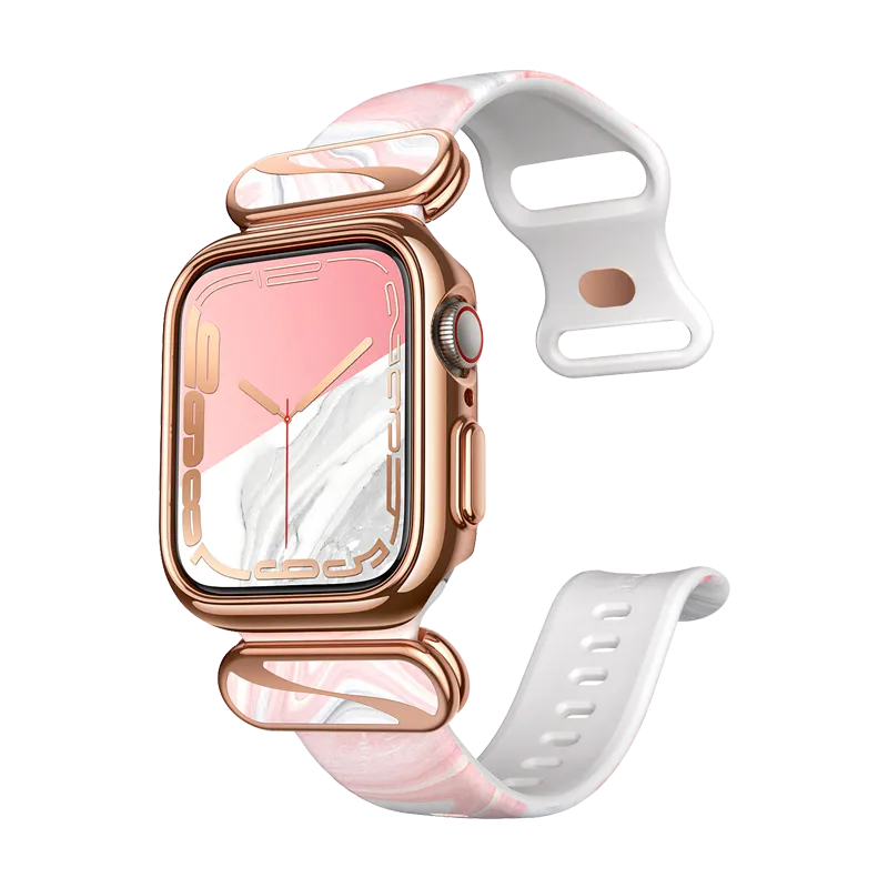 Apple Watch 40/41mm Cosmo Luxe Case(open box) - Marble Pink/Rose Gold