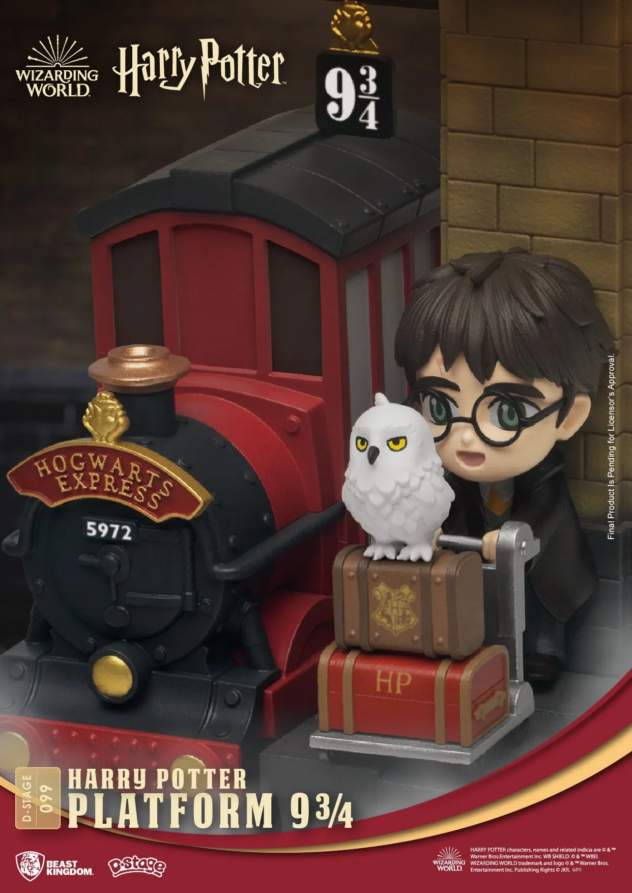 Beast Kingdom DS-099 Harry Potter: Platform 9 3/4 Diorama Stage D-Stage Figure Statue