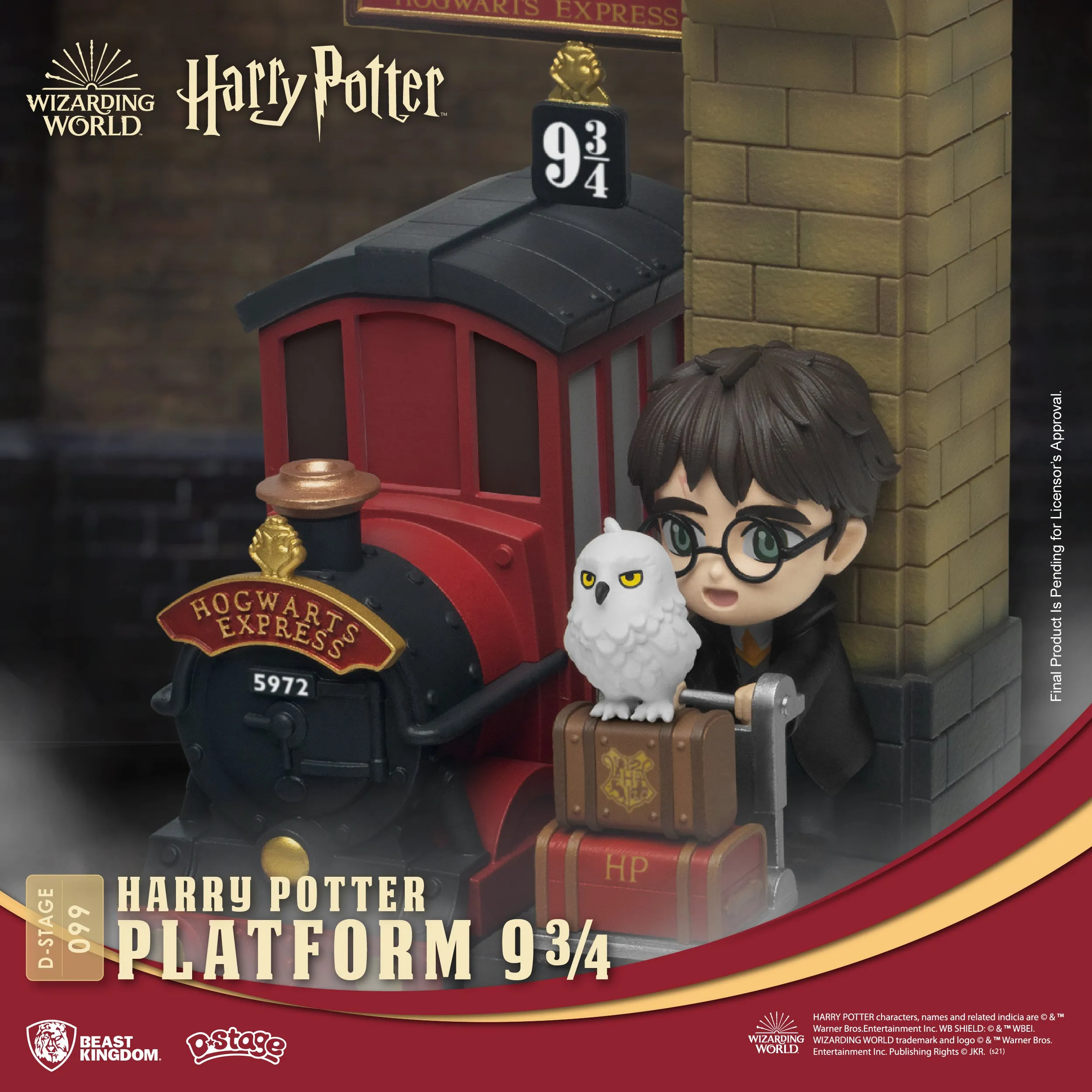 Beast Kingdom DS-099 Harry Potter: Platform 9 3/4 Diorama Stage D-Stage Figure Statue
