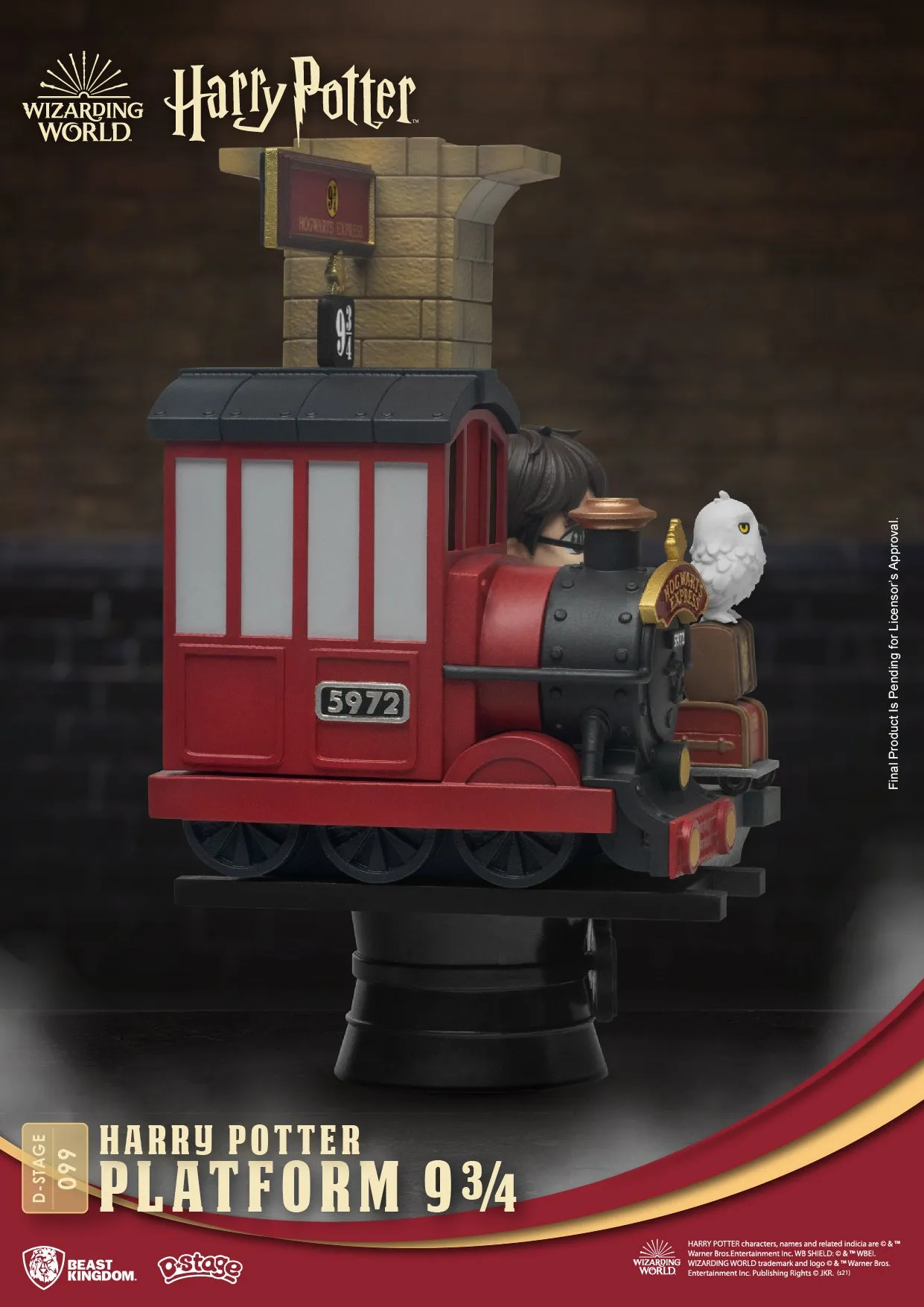 Beast Kingdom DS-099 Harry Potter: Platform 9 3/4 Diorama Stage D-Stage Figure Statue