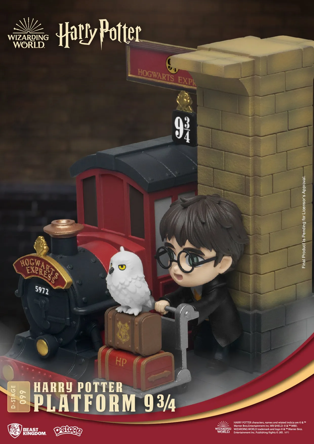 Beast Kingdom DS-099 Harry Potter: Platform 9 3/4 Diorama Stage D-Stage Figure Statue