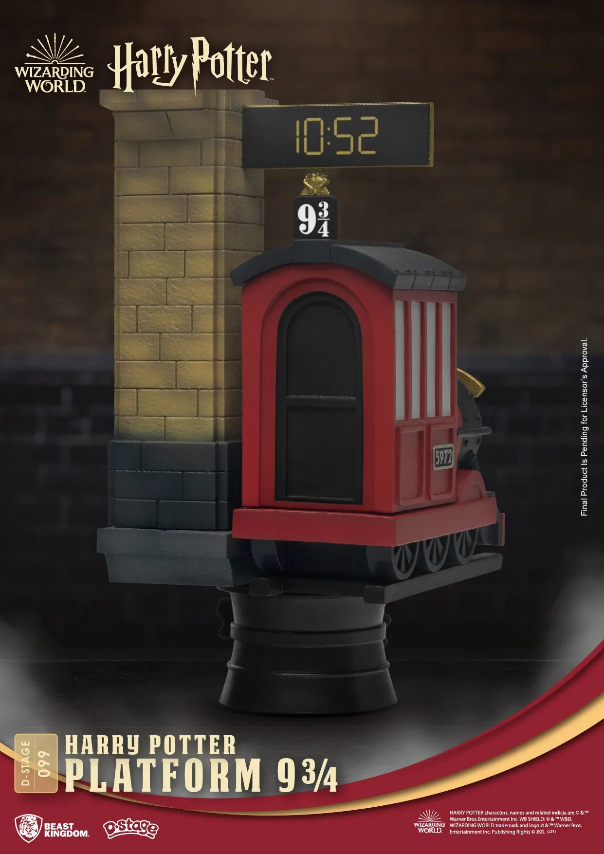 Beast Kingdom DS-099 Harry Potter: Platform 9 3/4 Diorama Stage D-Stage Figure Statue