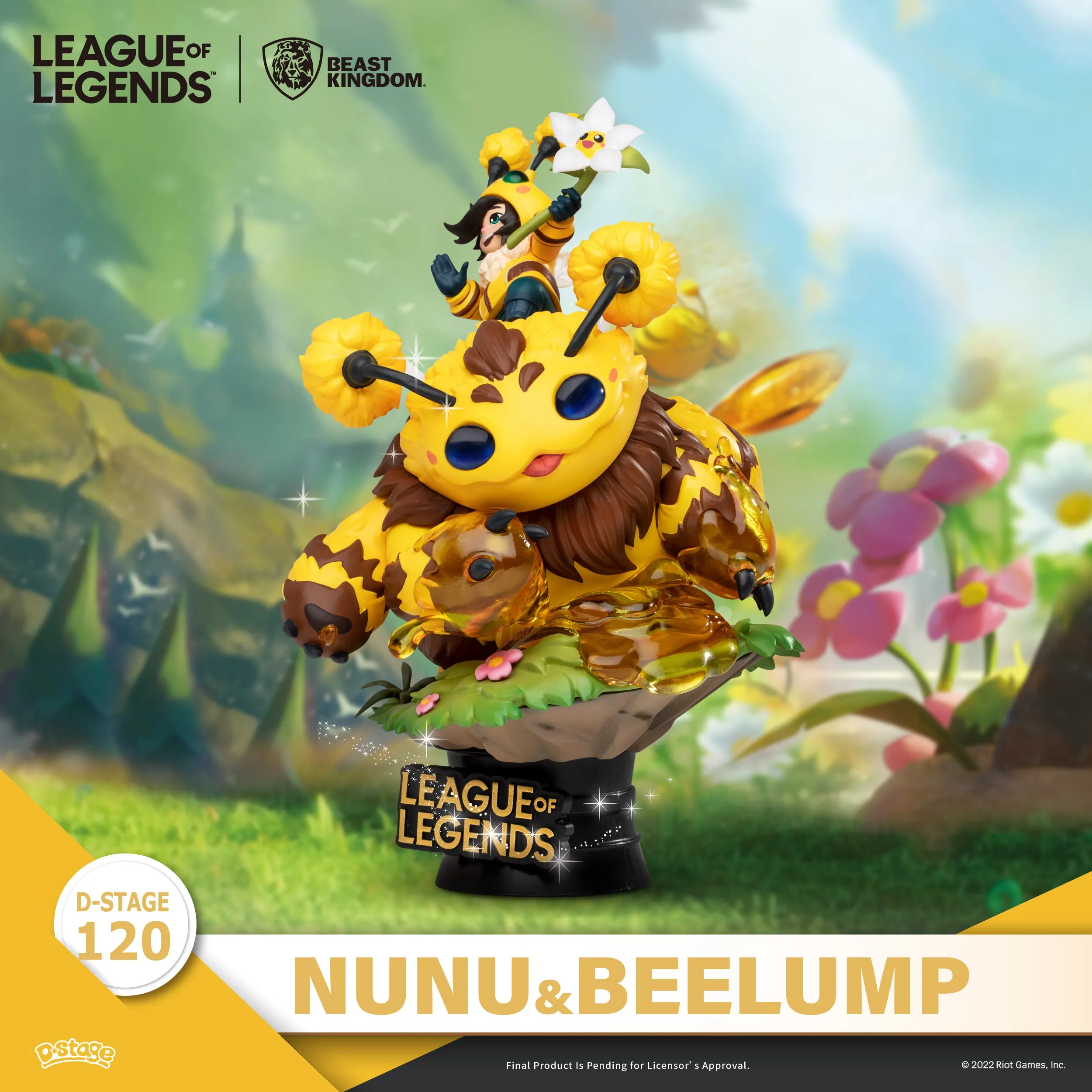 Beast Kingdom DS-120 League of Legends Nunu & Beelump & Heimerstinger Set Diorama Stage D-Stage Figure Statue