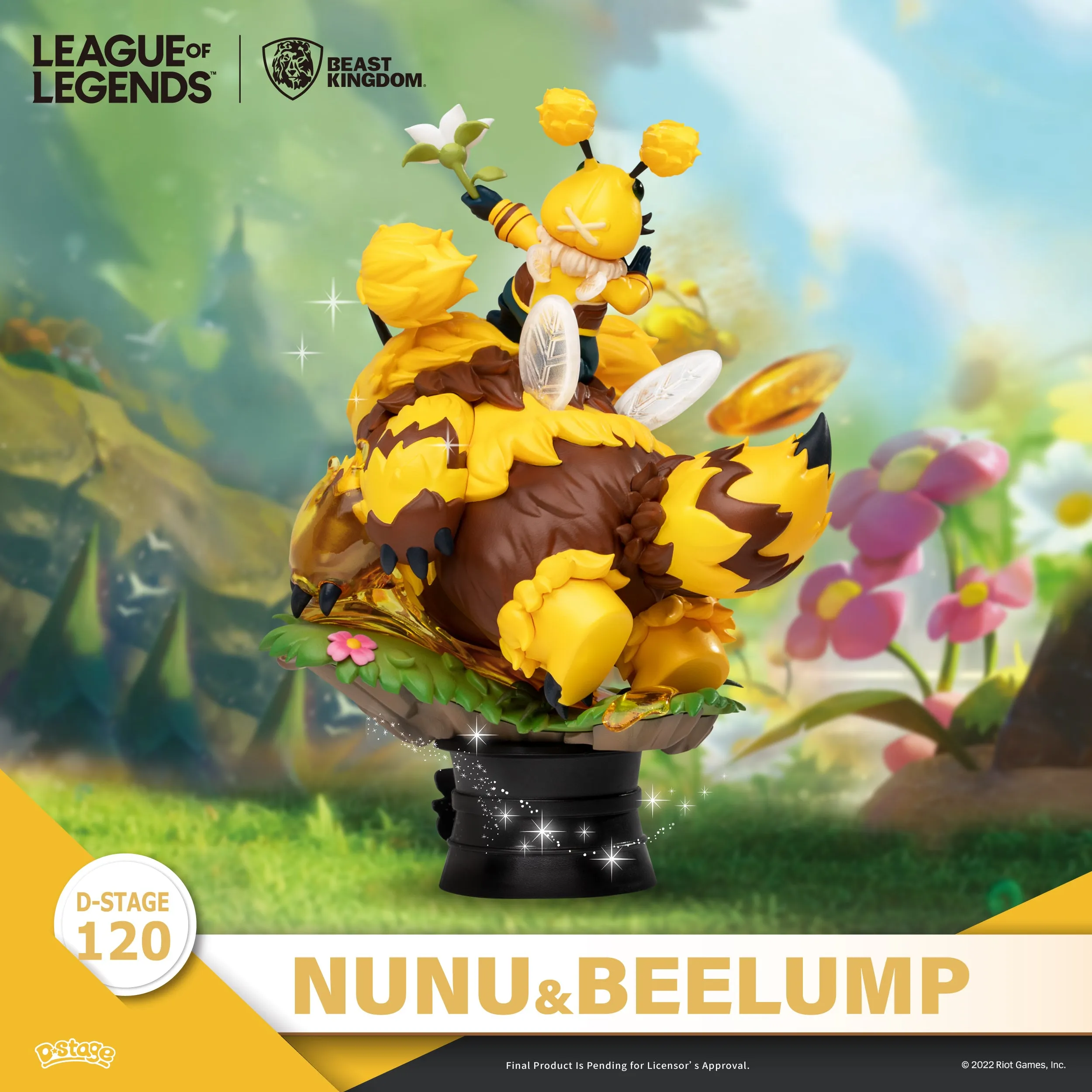 Beast Kingdom DS-120 League of Legends Nunu & Beelump & Heimerstinger Set Diorama Stage D-Stage Figure Statue