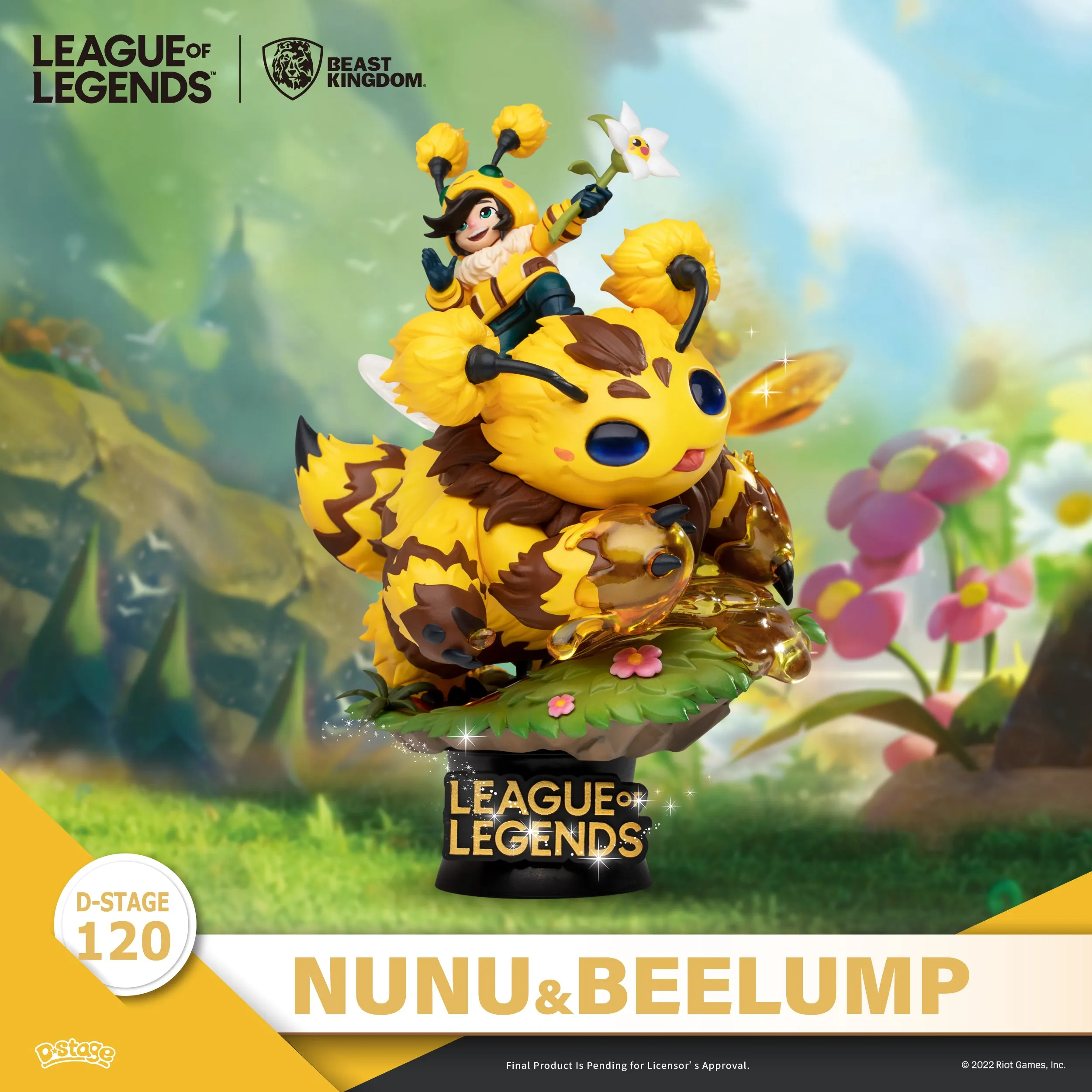 Beast Kingdom DS-120 League of Legends Nunu & Beelump & Heimerstinger Set Diorama Stage D-Stage Figure Statue