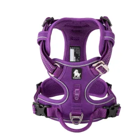 Breathable No-Pull Dog Harness Purple S, Reflective Nylon