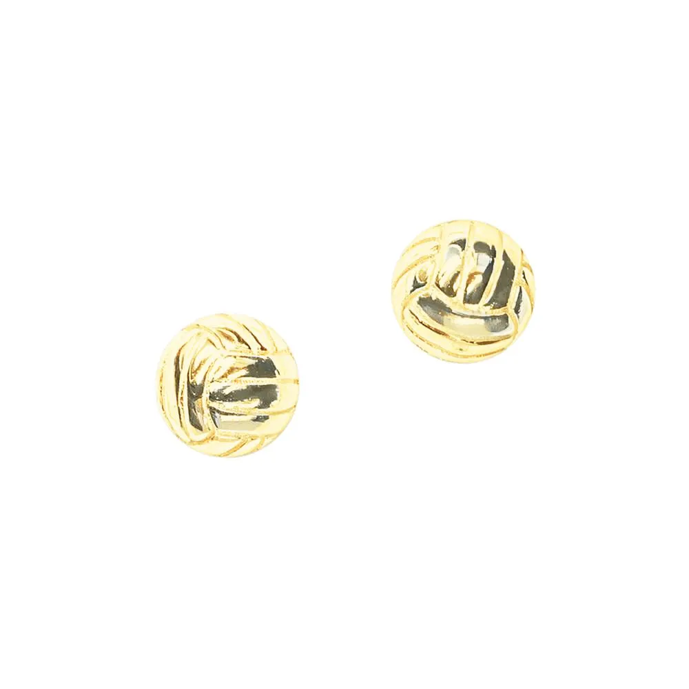CC Sport Gold Volleyball Earrings
