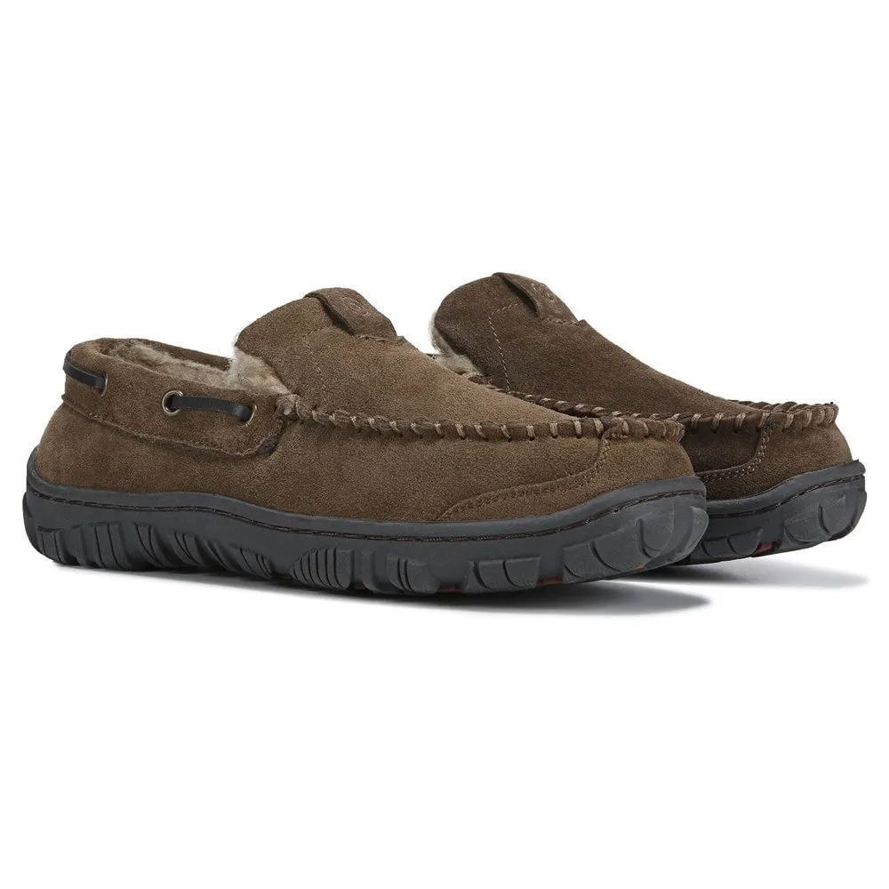 Clarks men's Venetian moccasin slippers, sage color