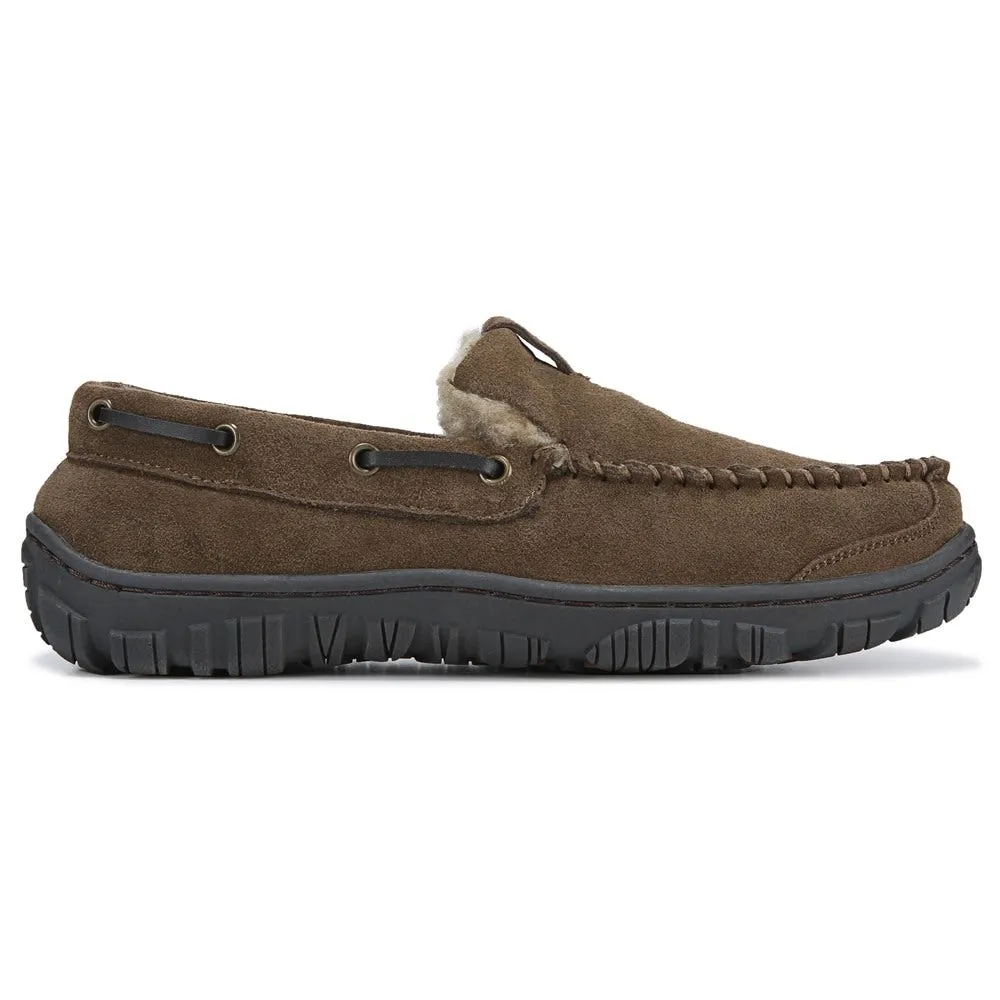 Clarks men's Venetian moccasin slippers, sage color