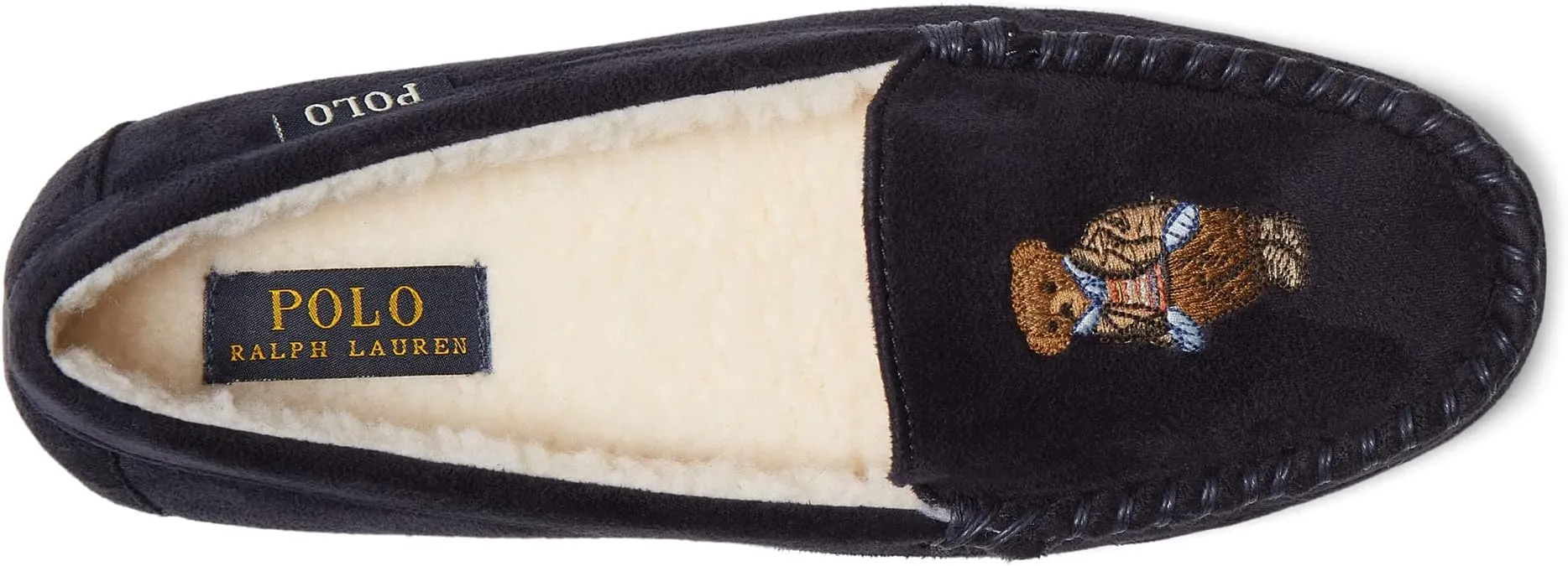 Dezi Bear Moccasin Slipper Polo Ralph Lauren, dark blue