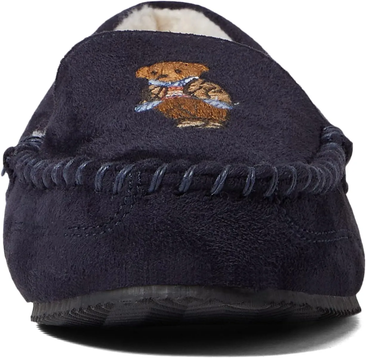 Dezi Bear Moccasin Slipper Polo Ralph Lauren, dark blue