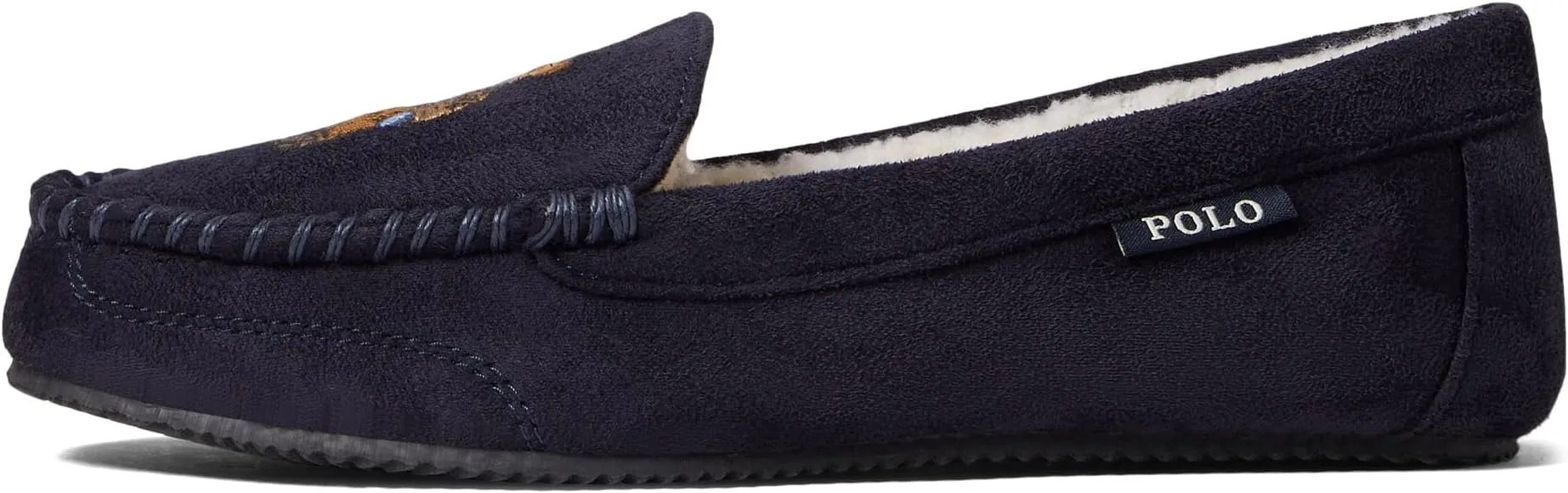 Dezi Bear Moccasin Slipper Polo Ralph Lauren, dark blue