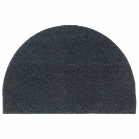 Door Mat Dark Grey Half Round 40x60 cm Tufted Coir