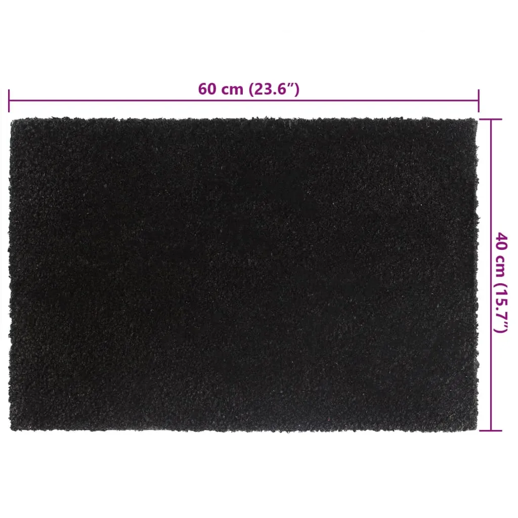 Door Mats 2 pcs Black 40x60 cm Tufted Coir