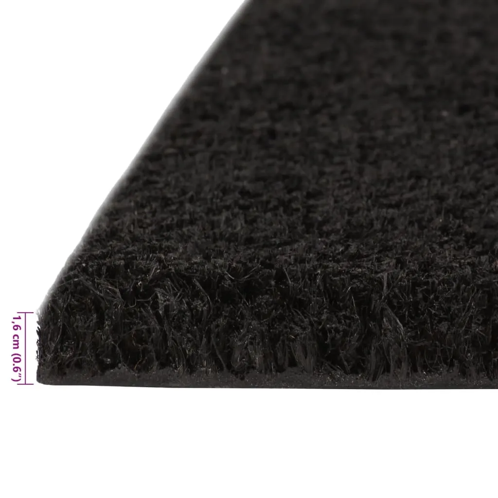 Door Mats 2 pcs Black 40x60 cm Tufted Coir