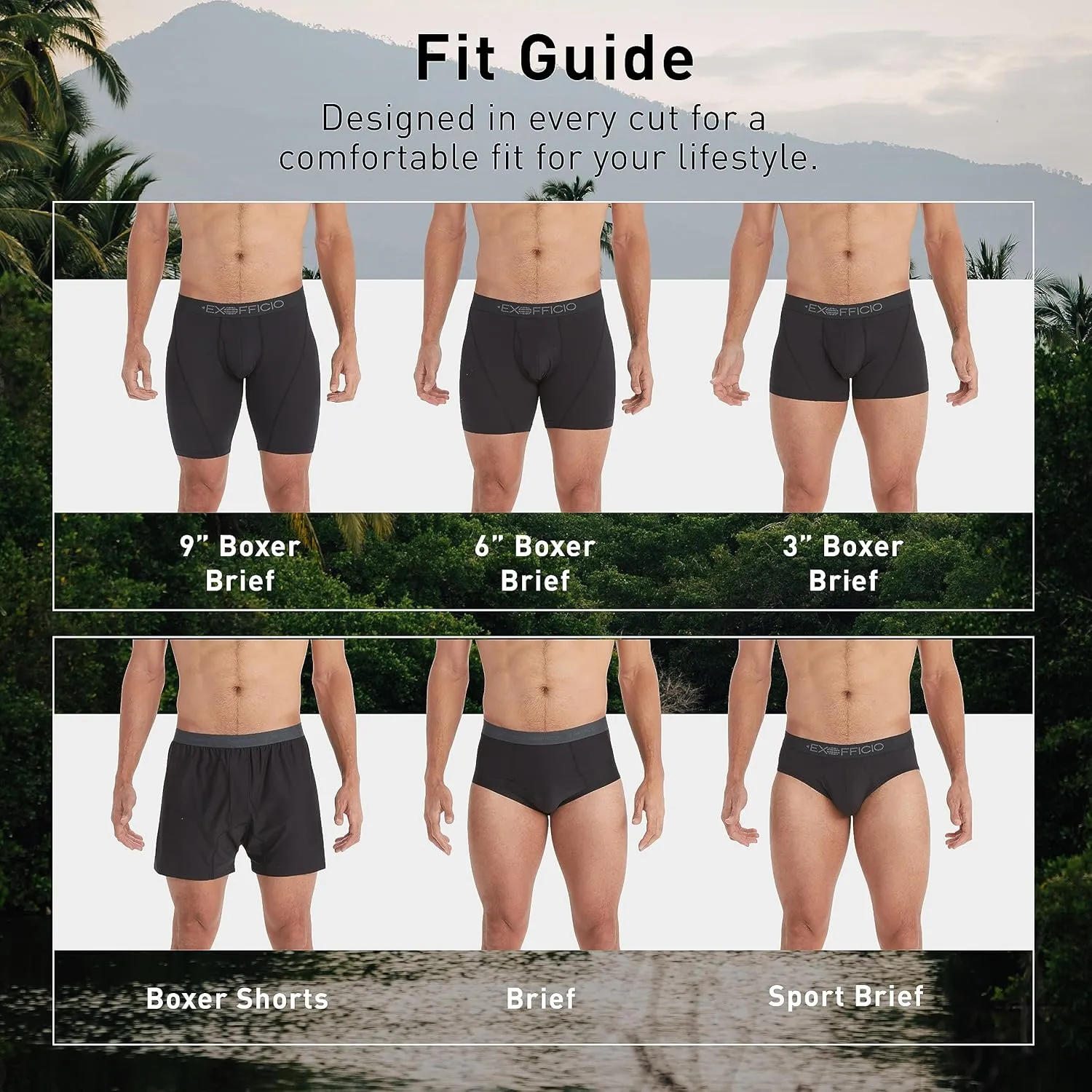 Exofficio Men's Give-N-Go 2.0 Boxer 2 Pack