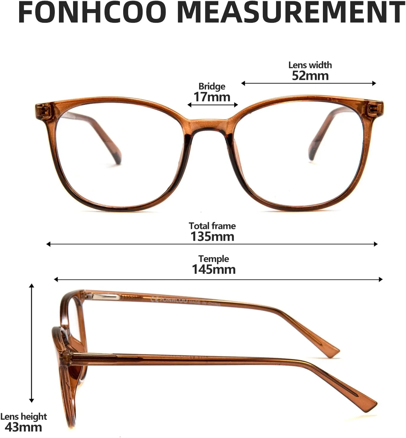 FONHCOO Blue Light Blocking Glasses Fashion Round TR90 Frame Transparent Eyewear Anti UV Computer Glasses for Women Men
