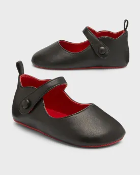 Girl's Love Chick Ballet Shoes in Nappa Leather for Babies Christian Louboutin