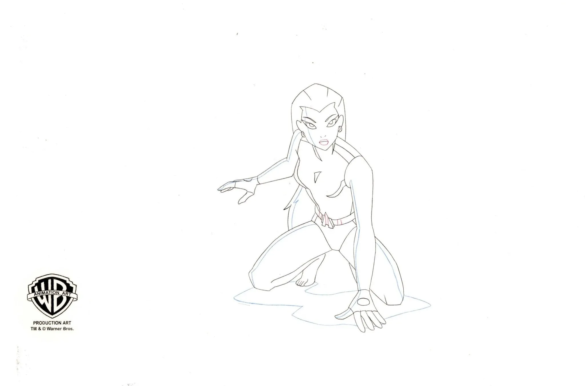 Justice League Unlimited Original Production Drawing: Aquagirl