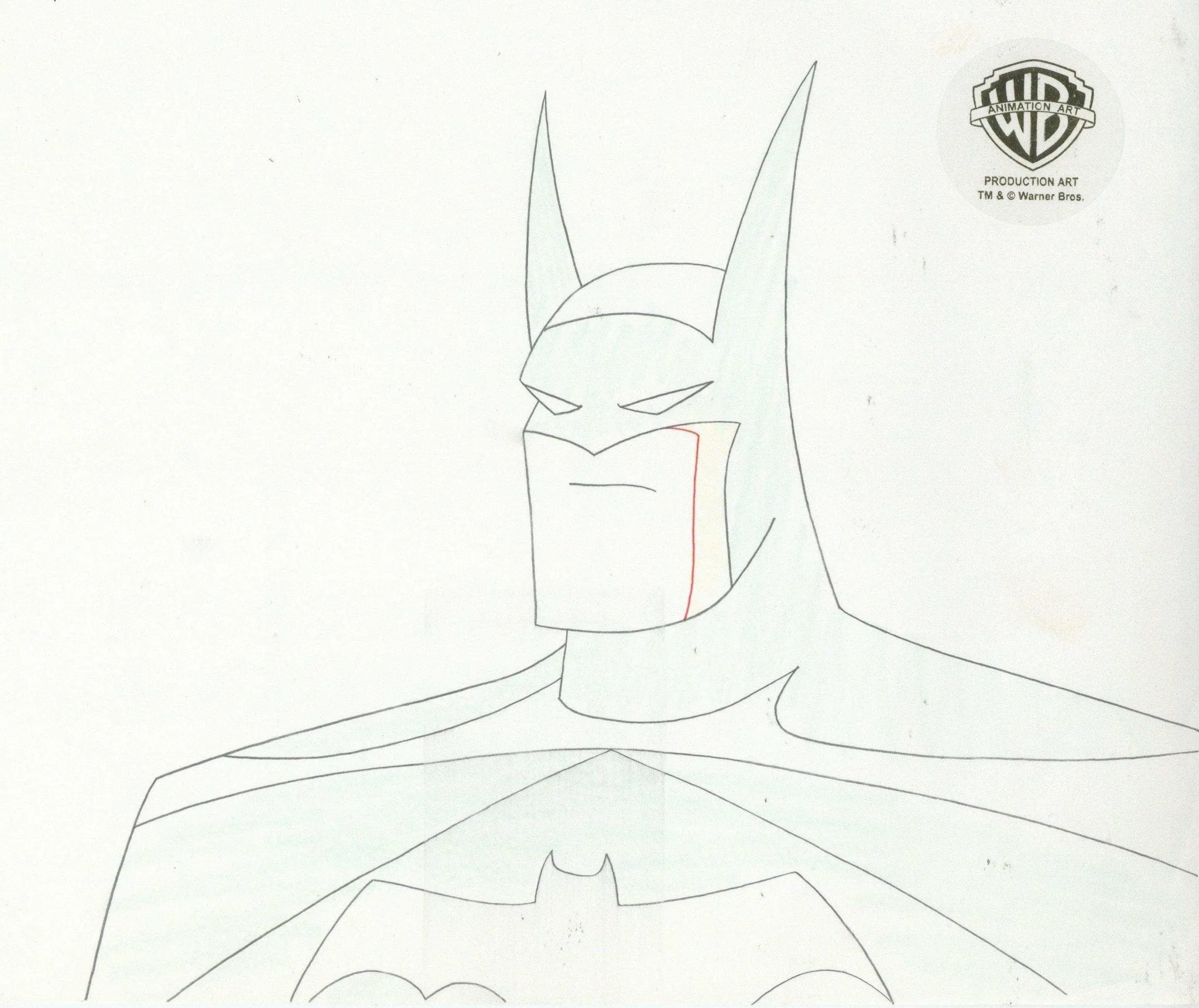 Justice League Unlimited Original Production Drawing: Batman