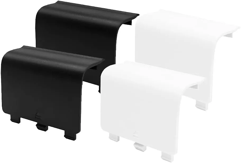 KELIFANG Replacement Battery Cover Door Compatible with Xbox Series X, Xbox Series S Controller (2020), Battery Back Shell Repair Part Compatible with Xbox Wireless Controller (Black, White)