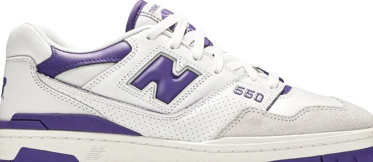 New Balance 550 'White Purple' sneakers, white