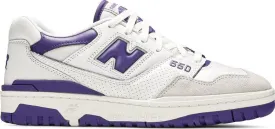 New Balance 550 'White Purple' sneakers, white