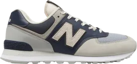 New Balance 574 sneakers, cream/navy