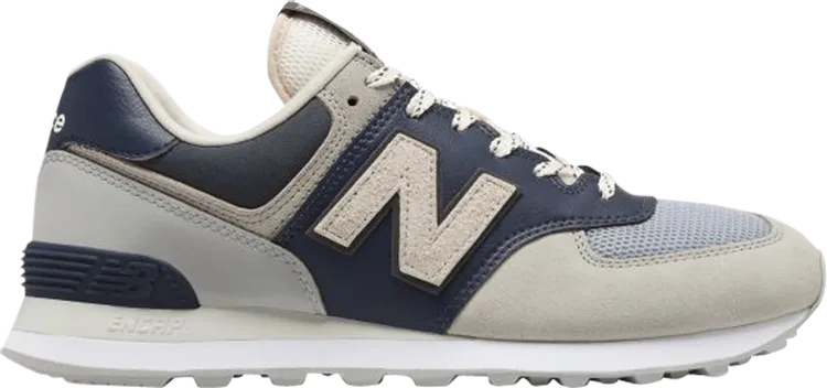 New Balance 574 sneakers, cream/navy