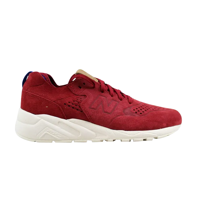 New Balance 580 Deconstructed 'Burgundy' Sneakers, Red