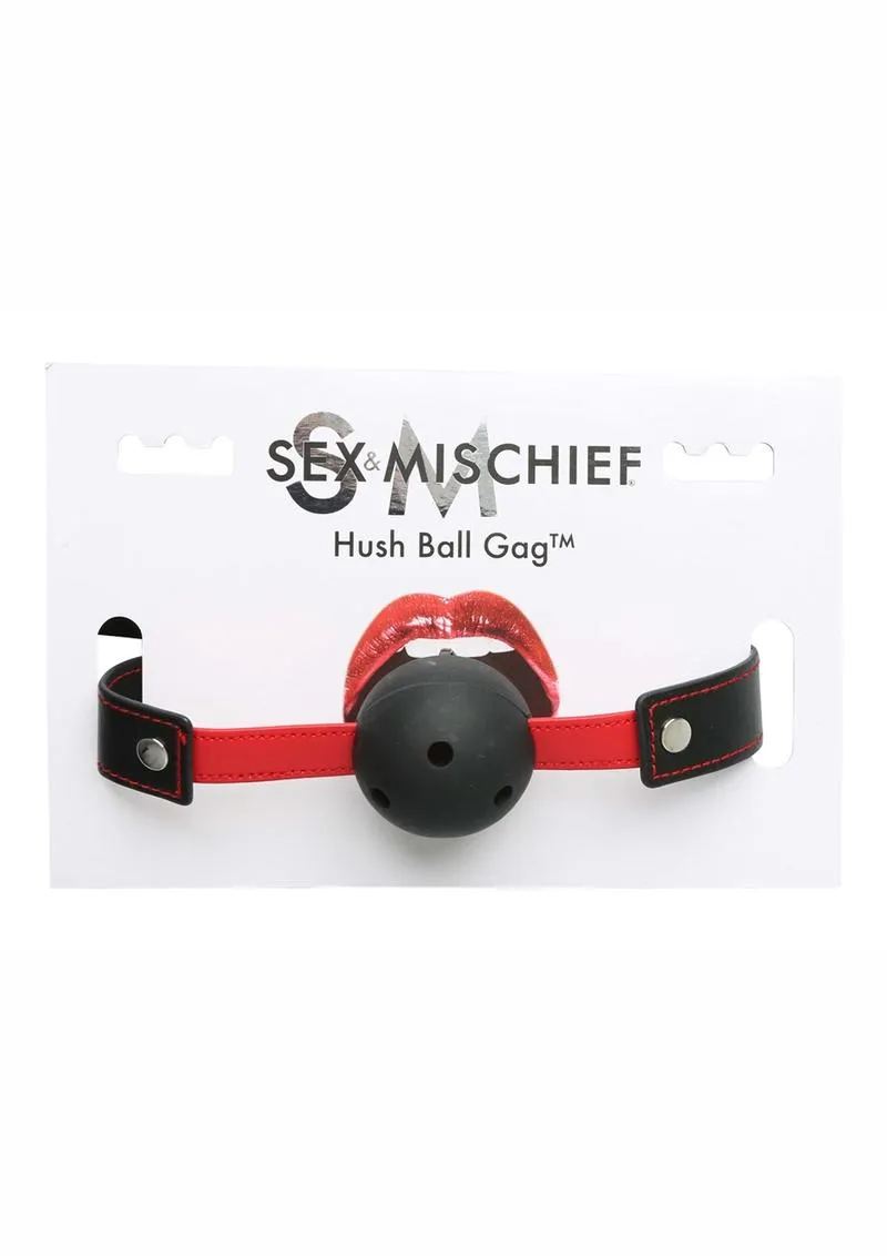 Sex and Mischief Hush Ball Gag Adjustable Strap