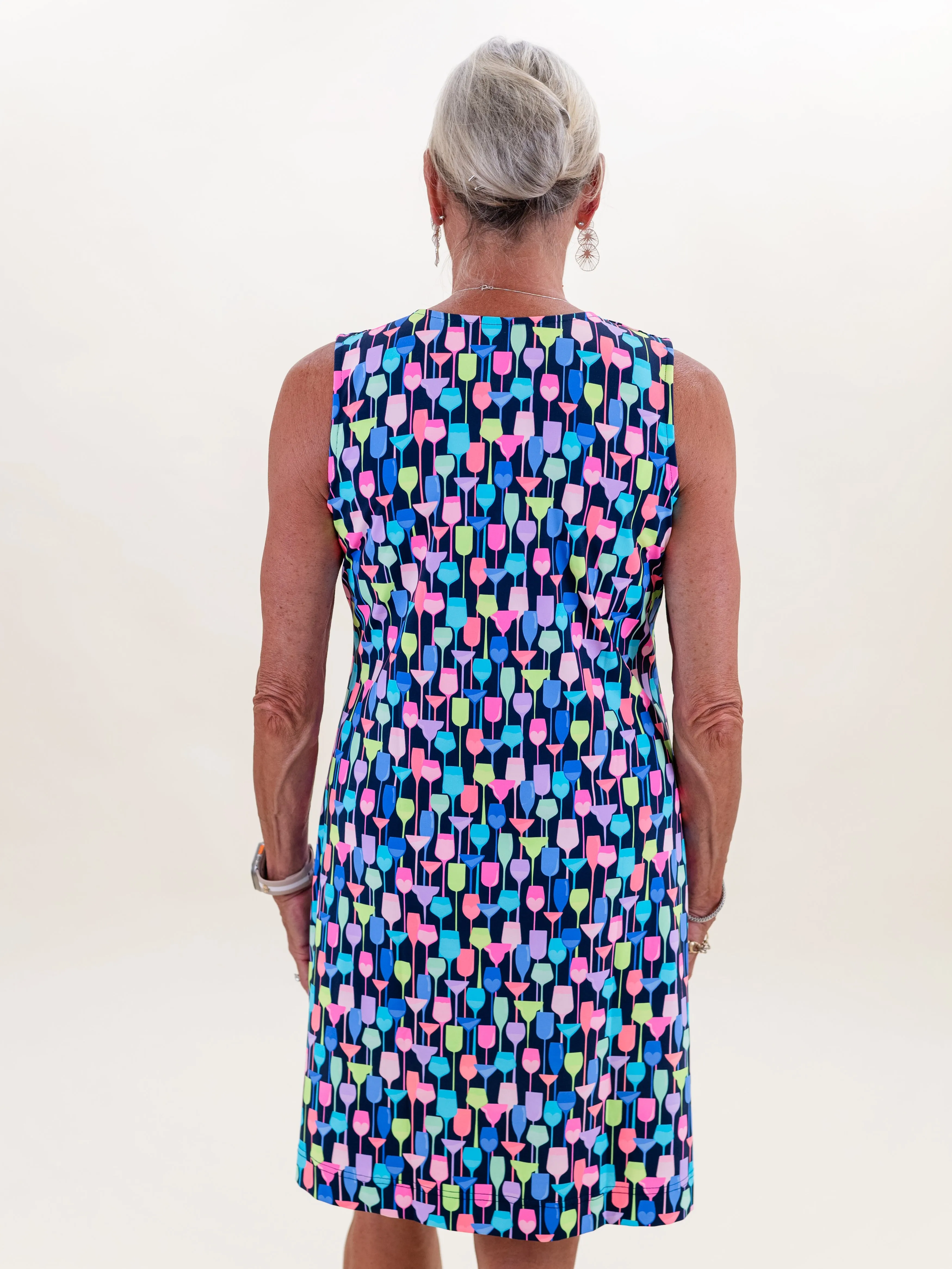 Sleeveless V-Neck Dress Wine by Lulu B