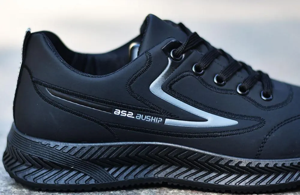 Summer waterproof leather anti-slip sports casual running shoes