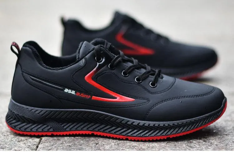 Summer waterproof leather anti-slip sports casual running shoes
