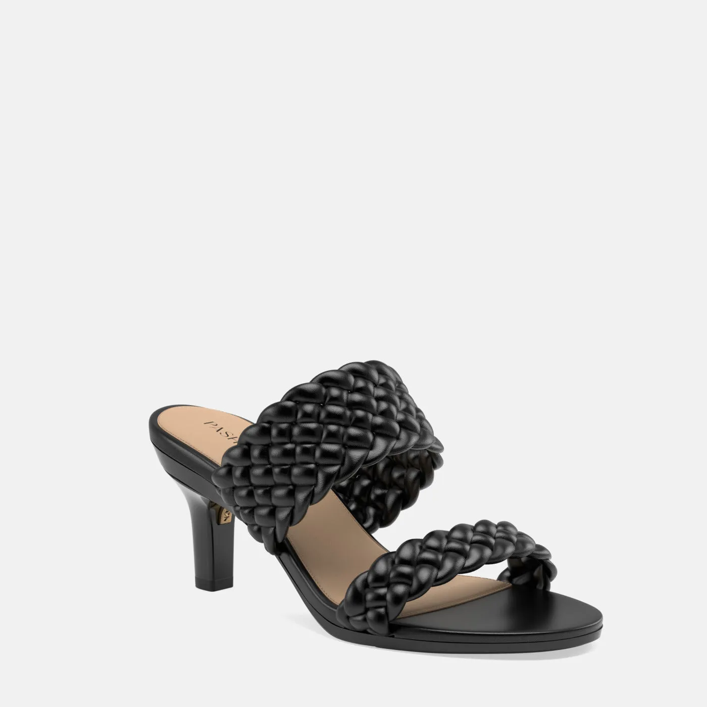 The Slide - Coal Braid   Stiletto Heel Kit 3 Coal - FINAL SALE