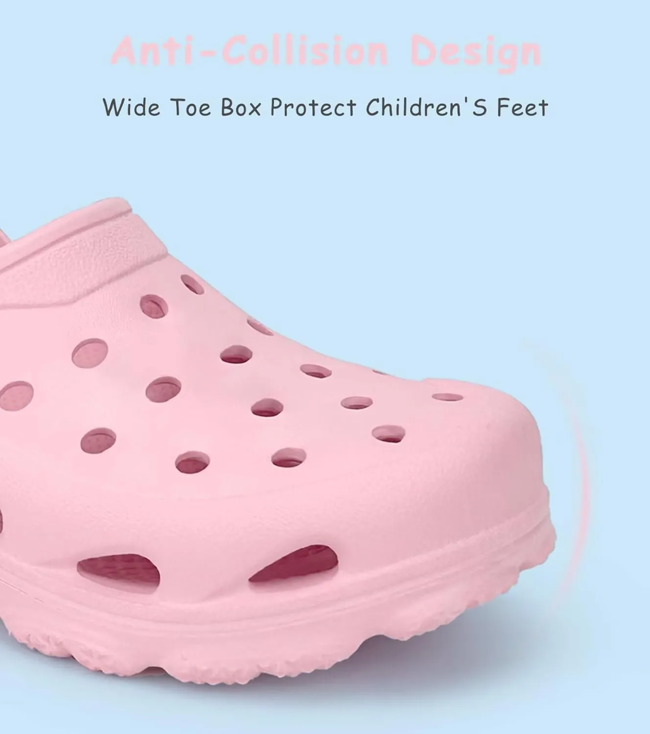 Toddler Kids Classic Clogs Boys Girls Slip on Sandals Water Shoes Light and Durable