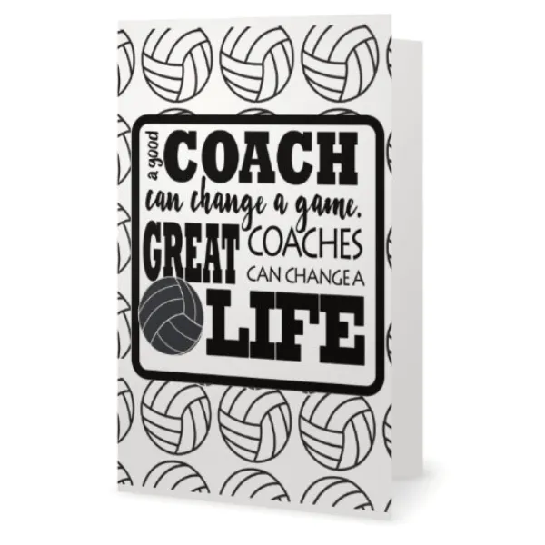 Volleyball Coach Card
