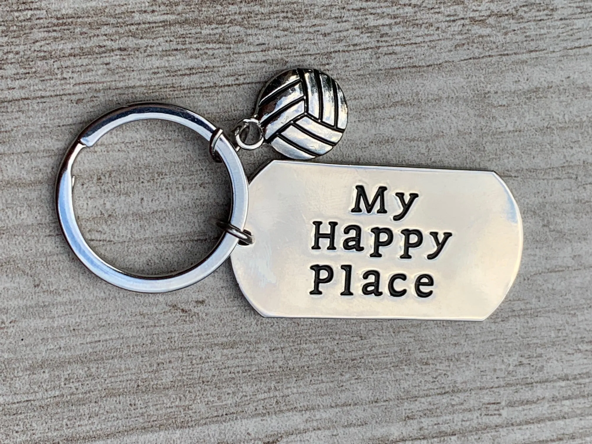 Volleyball Keychain- My Favorite Place